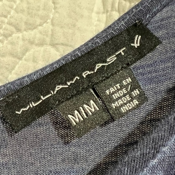 WILLIAM RAST Deanne Blue Distressed Short Flutter Sleeve Top, Size Mediu… - Picture 4 of 12